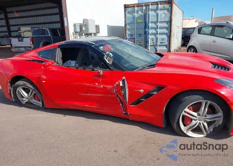 2016 Chevrolet Corvette Stingray из США, поврежденный, VIN 1G1YB2D72G5111686